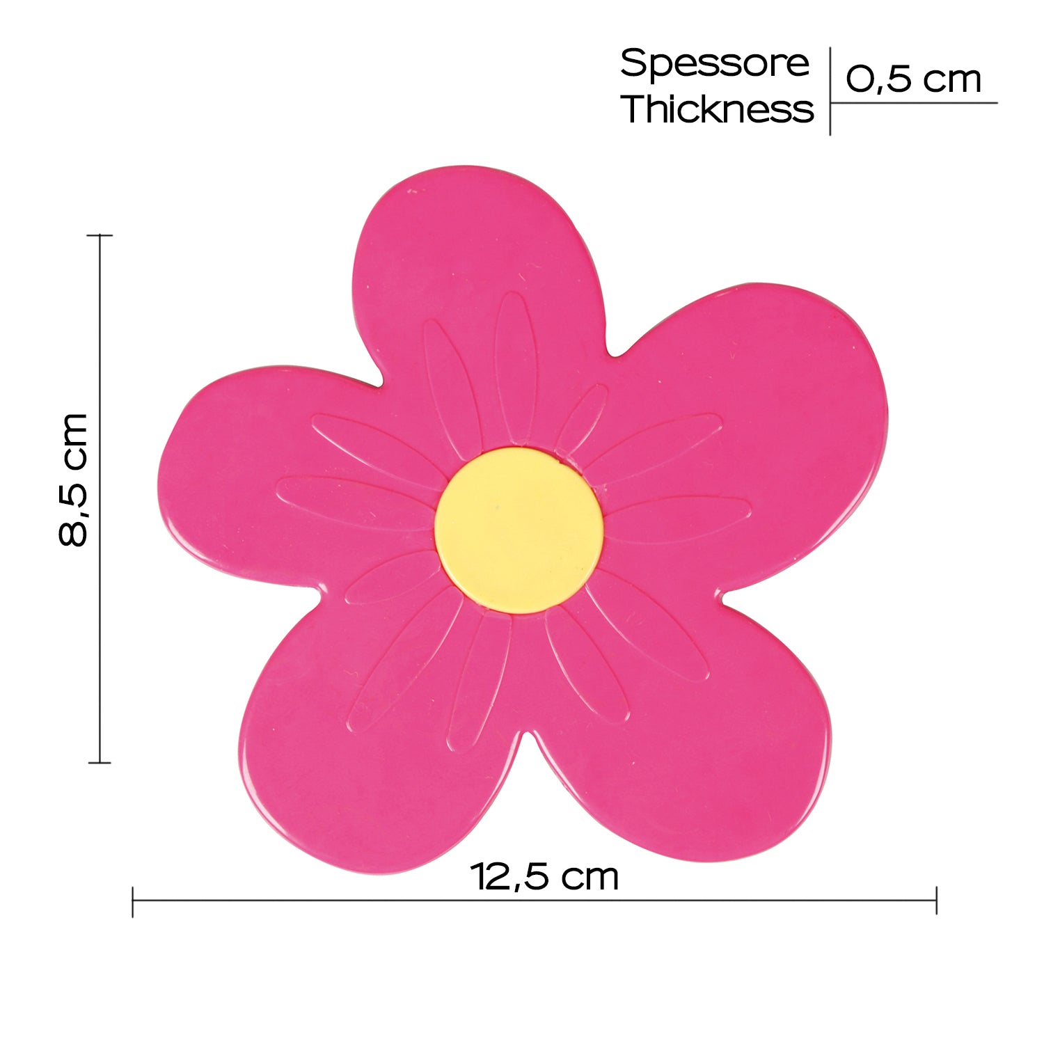 Tappeto antiscivolo doccia e vasca mini Daisy di Gedy - Rosa by CeramicStore | Lo specialista del tuo bagno