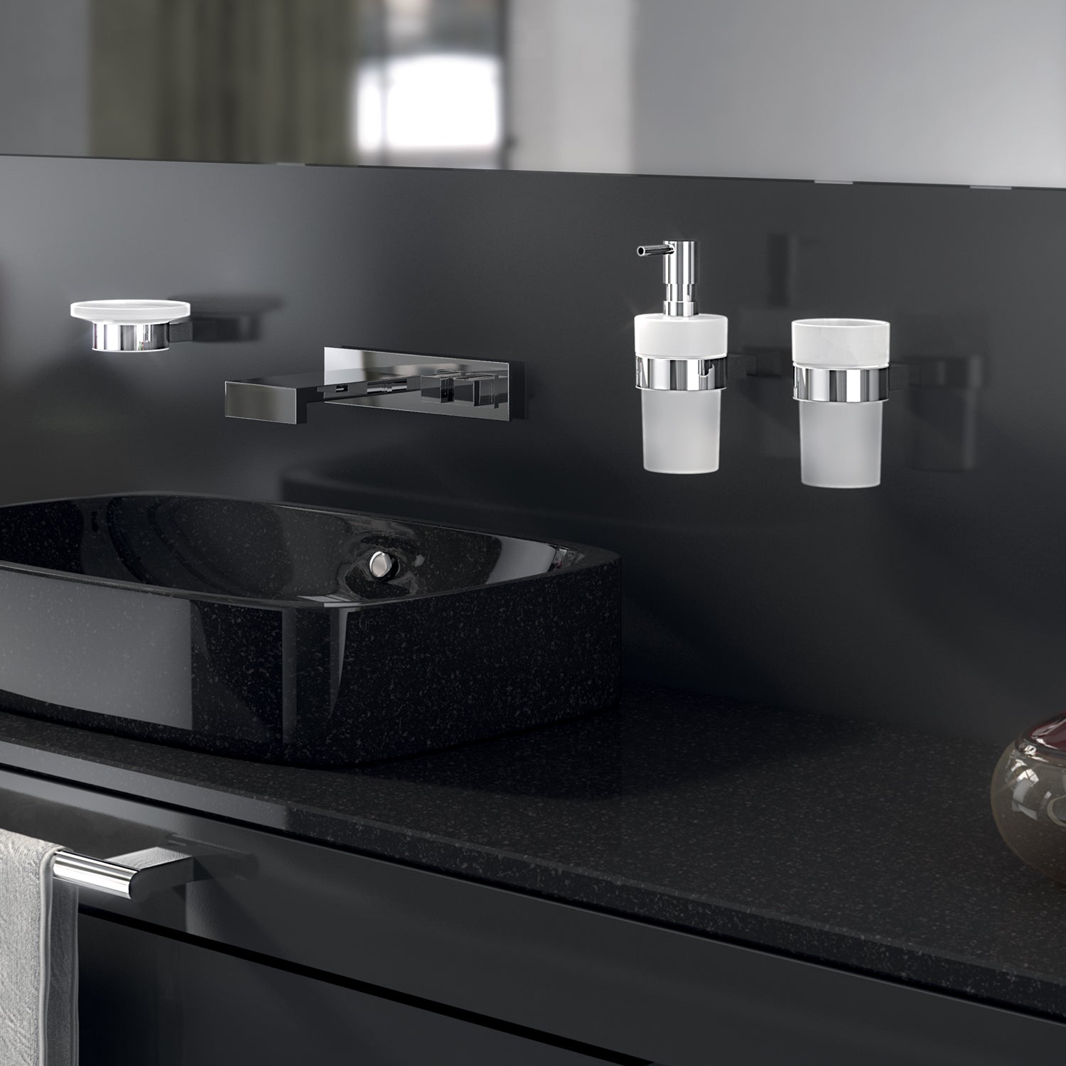 Dosasapone in ottone e Cromall con erogatore in acciaio inox AISI 304 Gedy serie Canarie - Cromato by CeramicStore | Lo specialista del tuo bagno