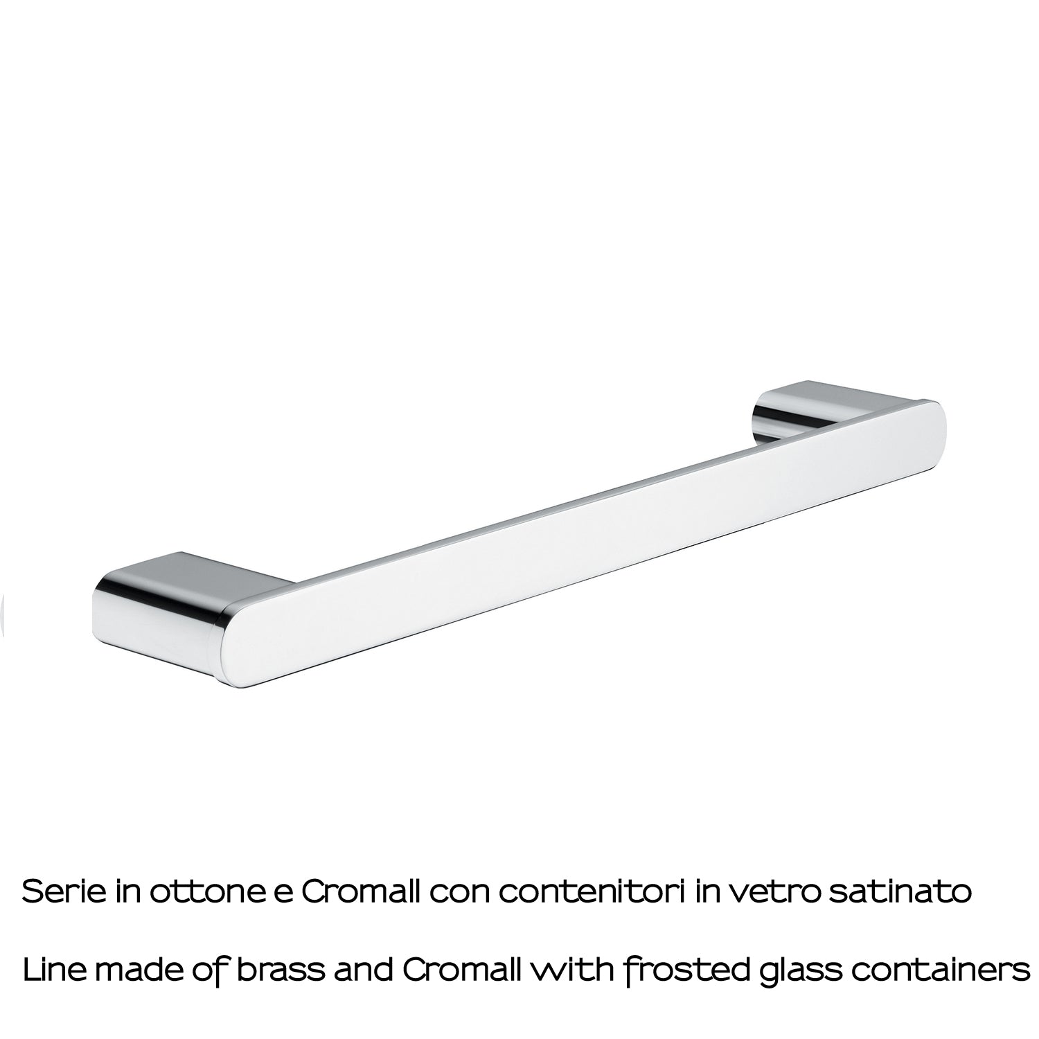 Portasalviette 35 cm a parete Gedy serie Azzorre - Cromato by CeramicStore | Lo specialista del tuo bagno