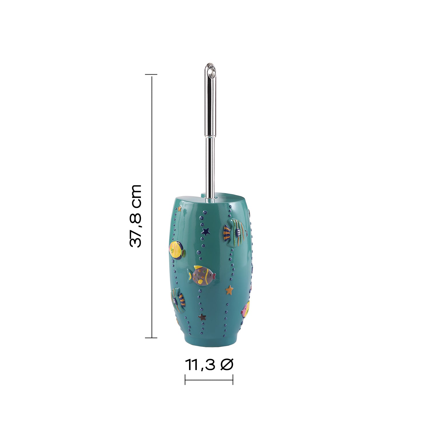 Scopino con ciuffo in setole Gedy serie Dori - Turchese by CeramicStore | Lo specialista del tuo bagno