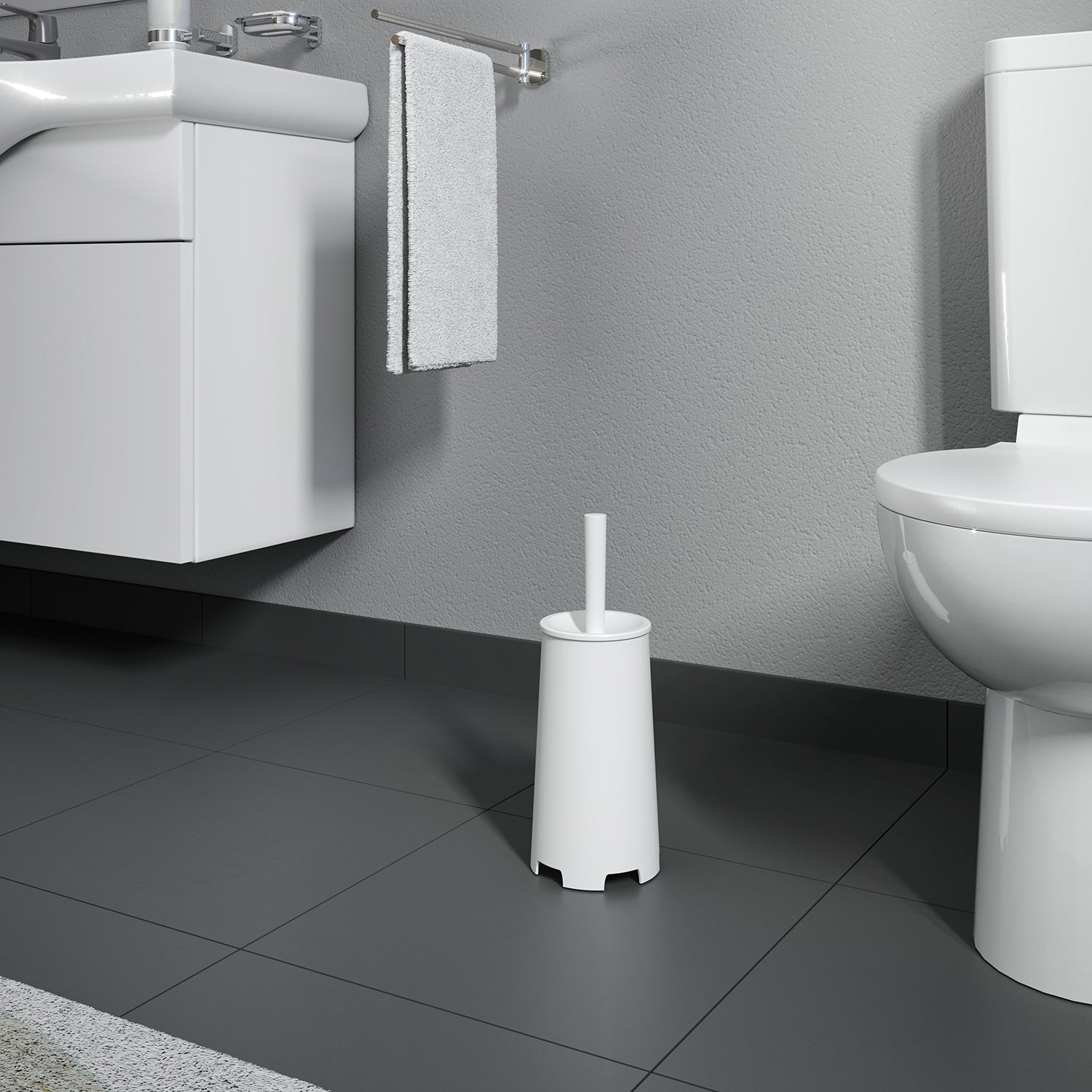 Scopino da appoggio di Gedy modello Oscar - Bianco by CeramicStore | Lo specialista del tuo bagno