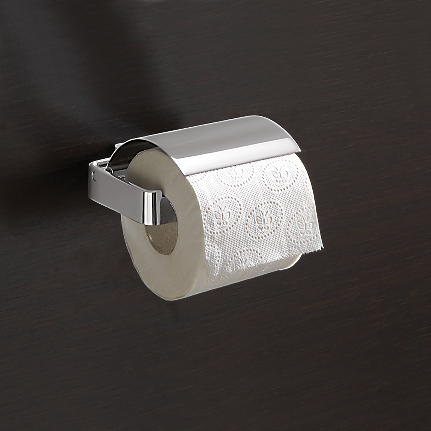 Portarotolo coperto a parete Gedy serie Lounge - Cromato