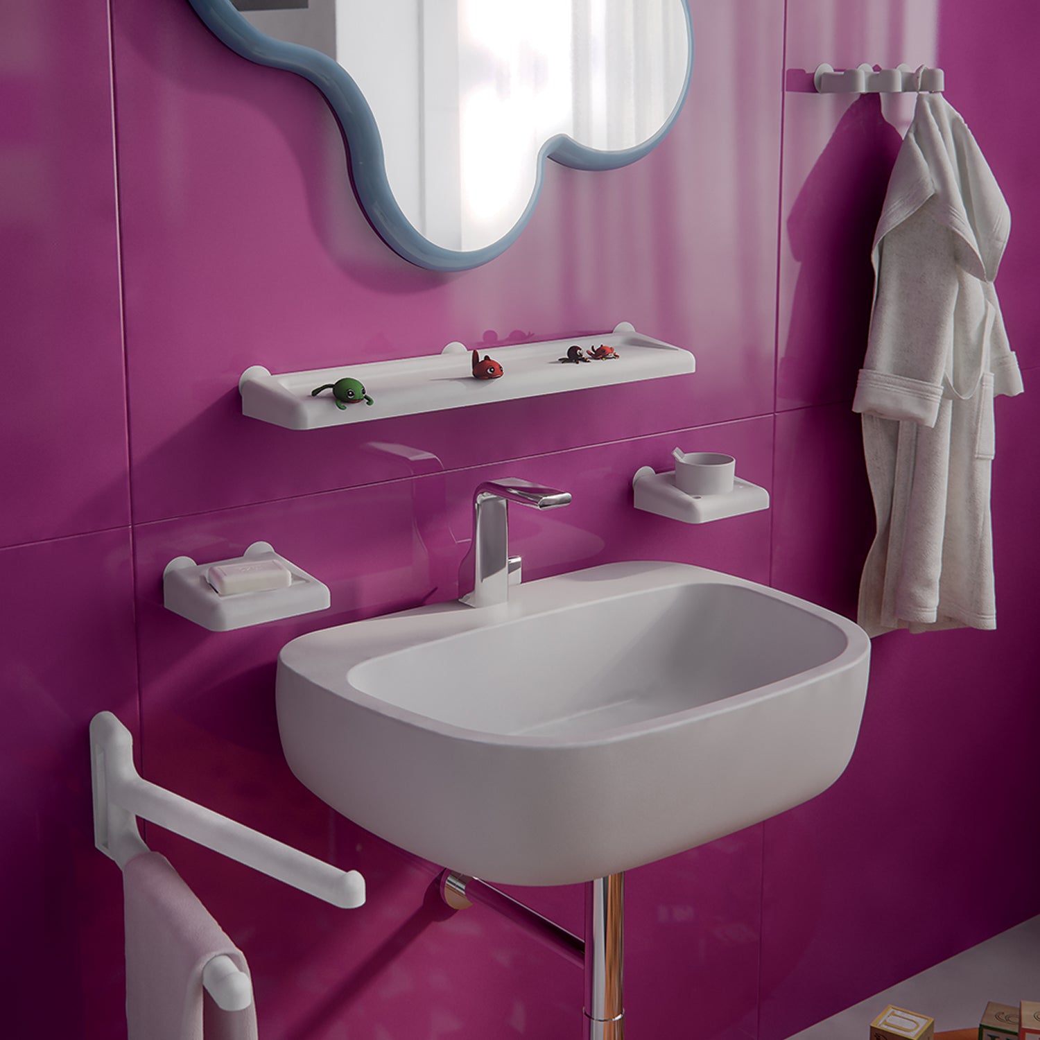 Portasapone di Gedy serie Junior - Bianco by CeramicStore | Lo specialista del tuo bagno