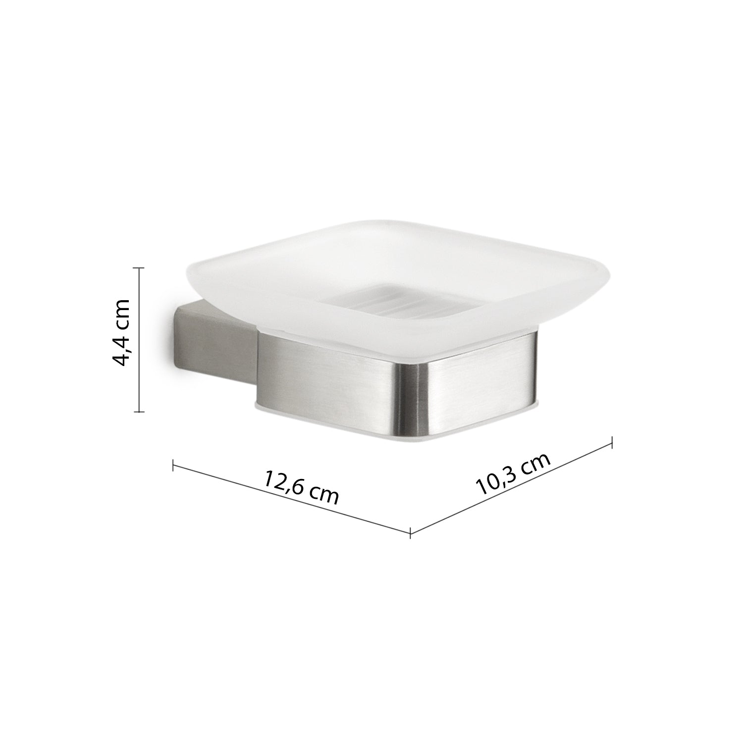 Portasapone in Acciaio Inox AISI 304 e Cromall Maui di Gedy - Spazzolato by CeramicStore | Lo specialista del tuo bagno