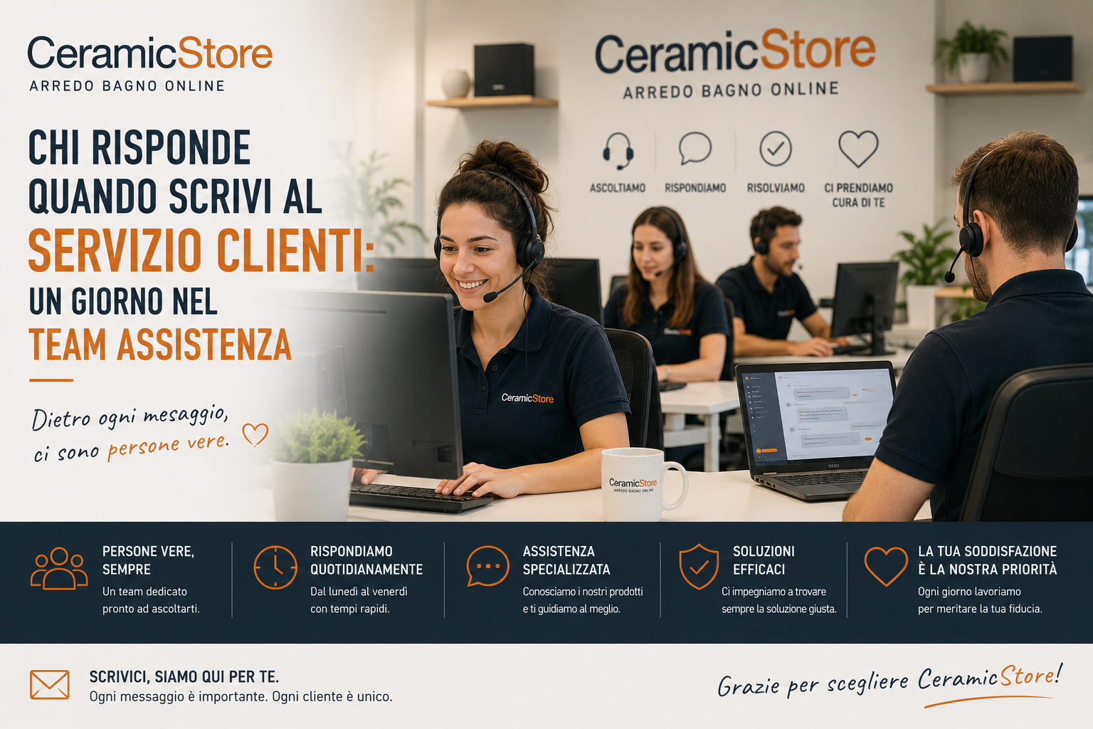 Chi risponde quando scrivi al servizio clienti: un giorno nel team assistenza