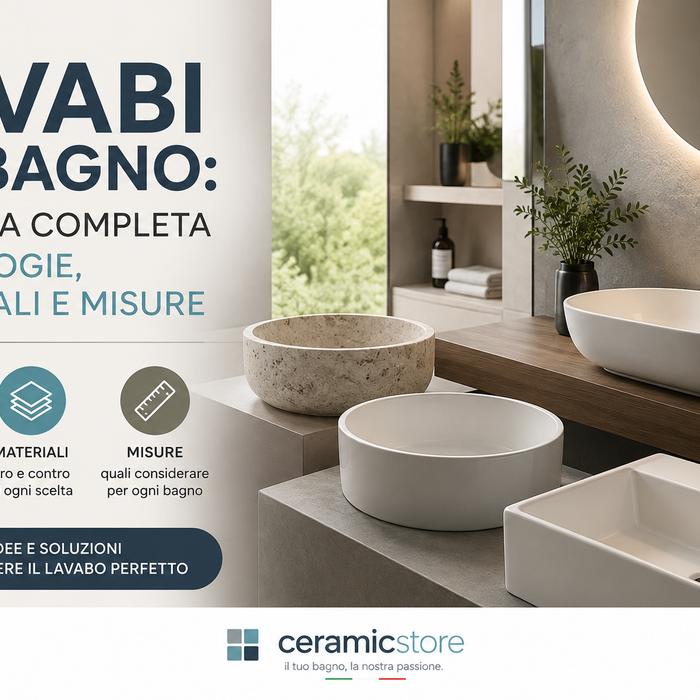 Lavabi da bagno: la guida completa a tipologie, materiali e misure