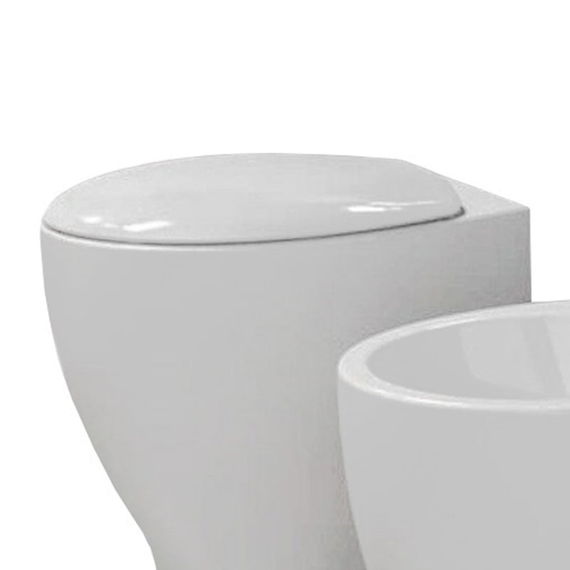 Sedile WC Mascalzone Domus Falerii – chiusura normal close in termoindurente bianco lucido