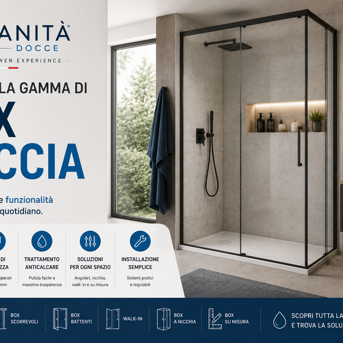 Vanità Docce: guida alla gamma di box doccia