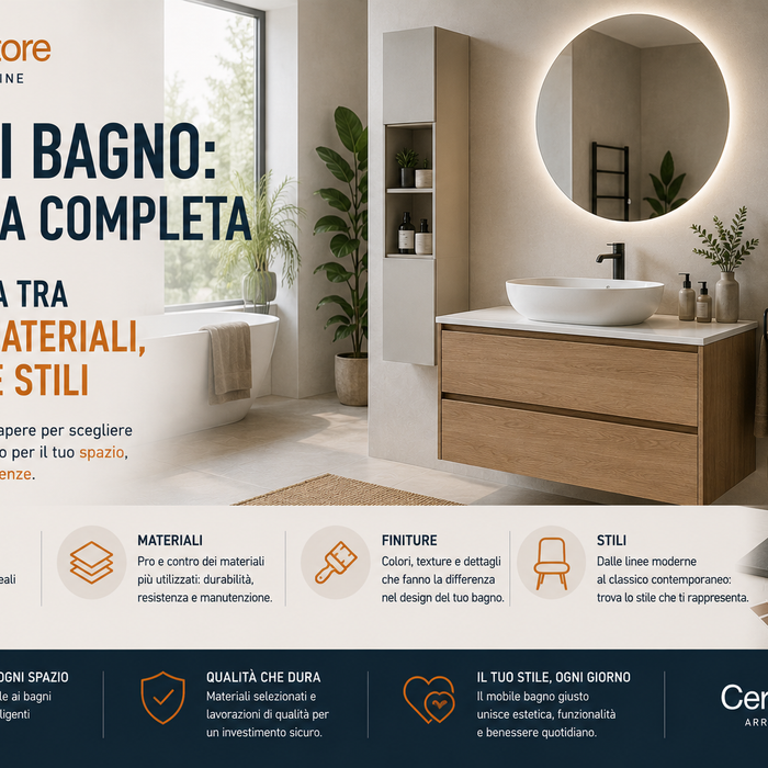 Mobili bagno: la guida completa alla scelta tra misure, materiali, finiture e stili