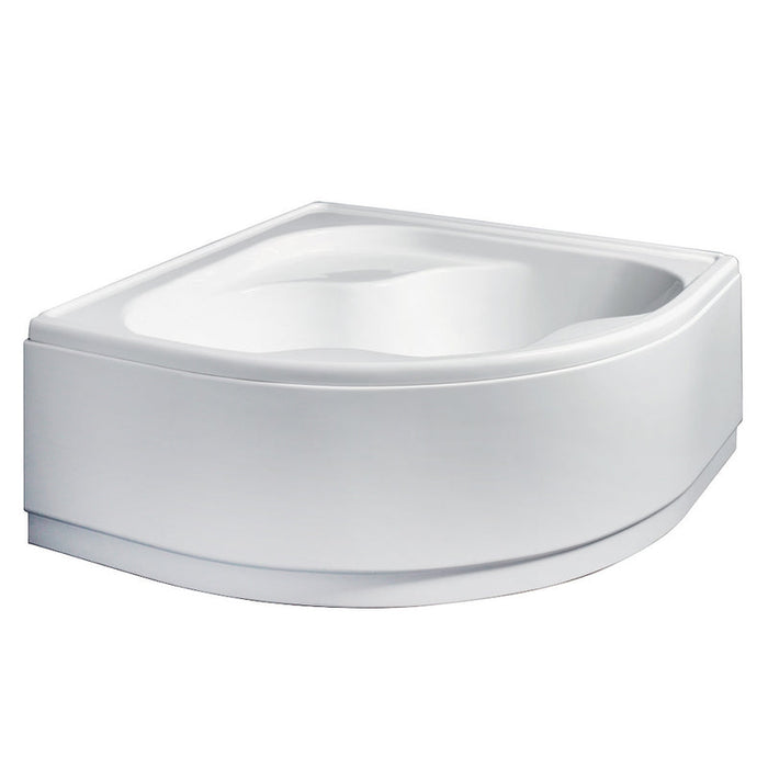 Vasca da bagno angolare Copale – acrilico e ABS, 140x140 cm