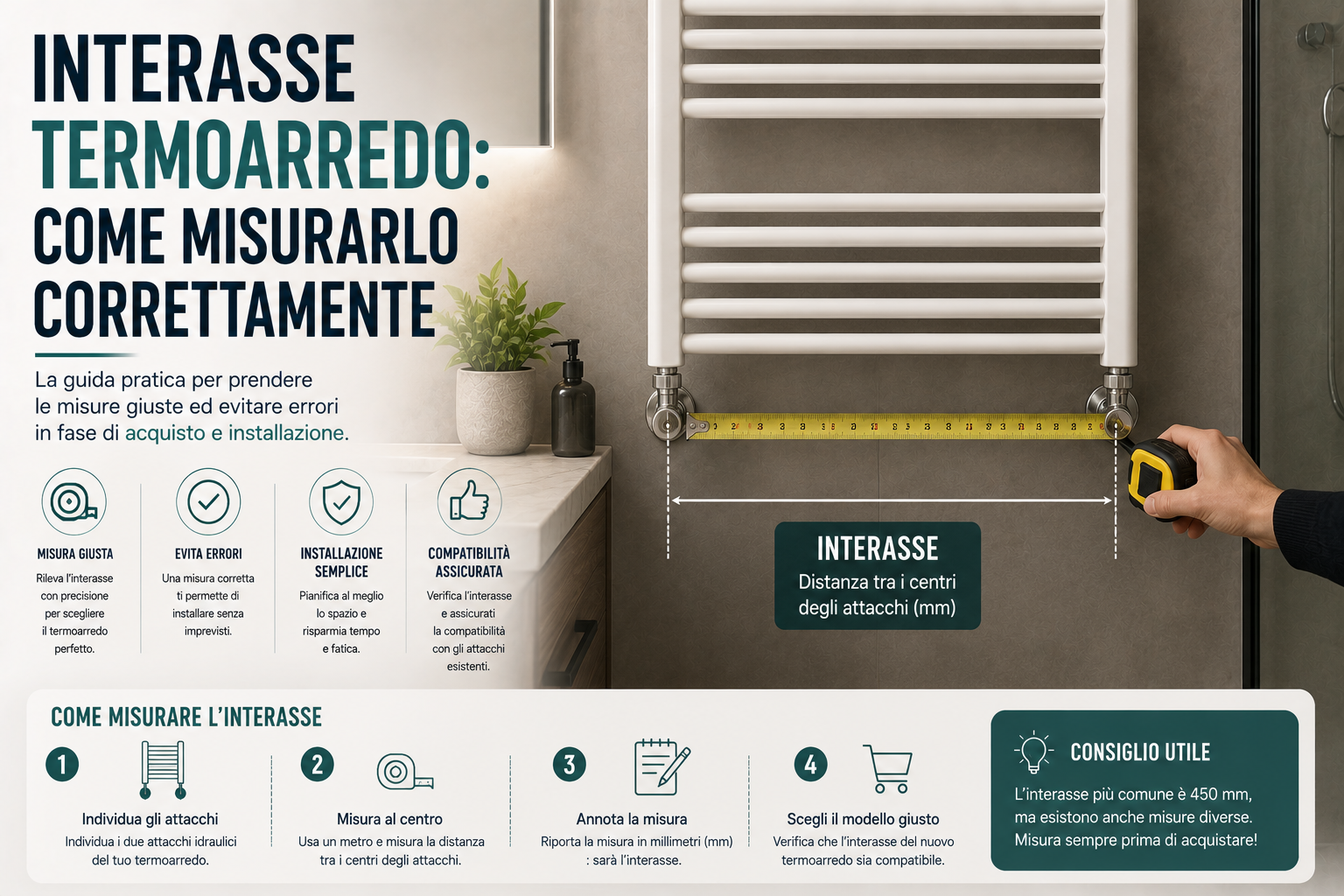 Interasse termoarredo: come misurarlo correttamente