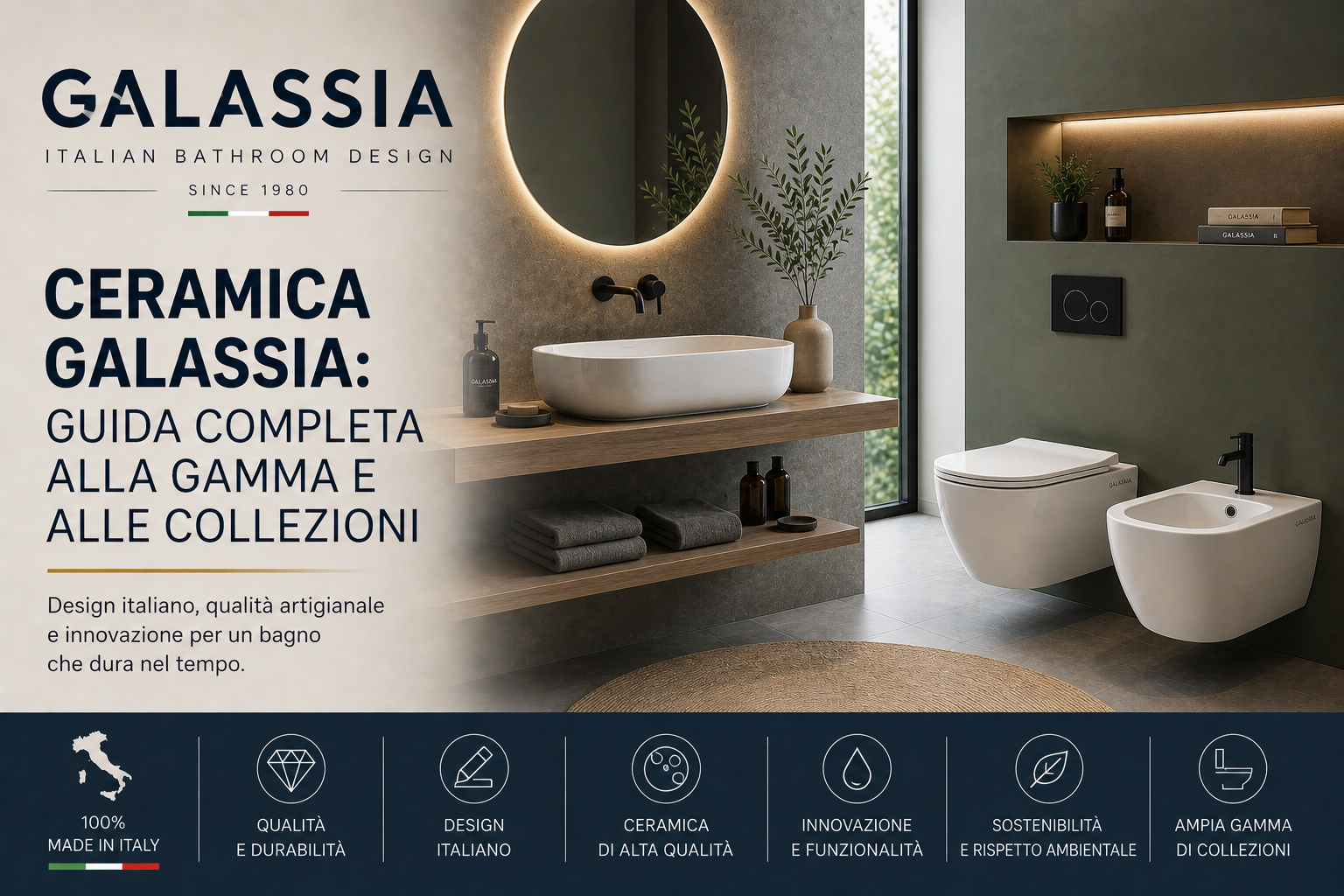 Ceramica Galassia: guida completa alla gamma e alle collezioni