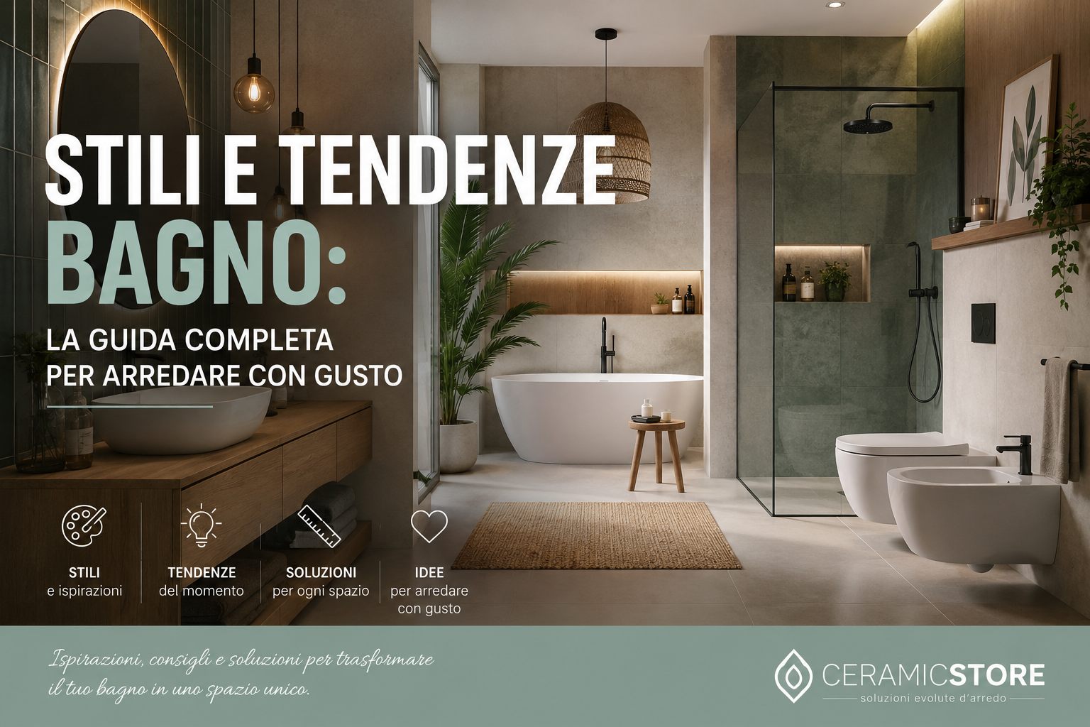 Stili e tendenze bagno: la guida completa per arredare con gusto