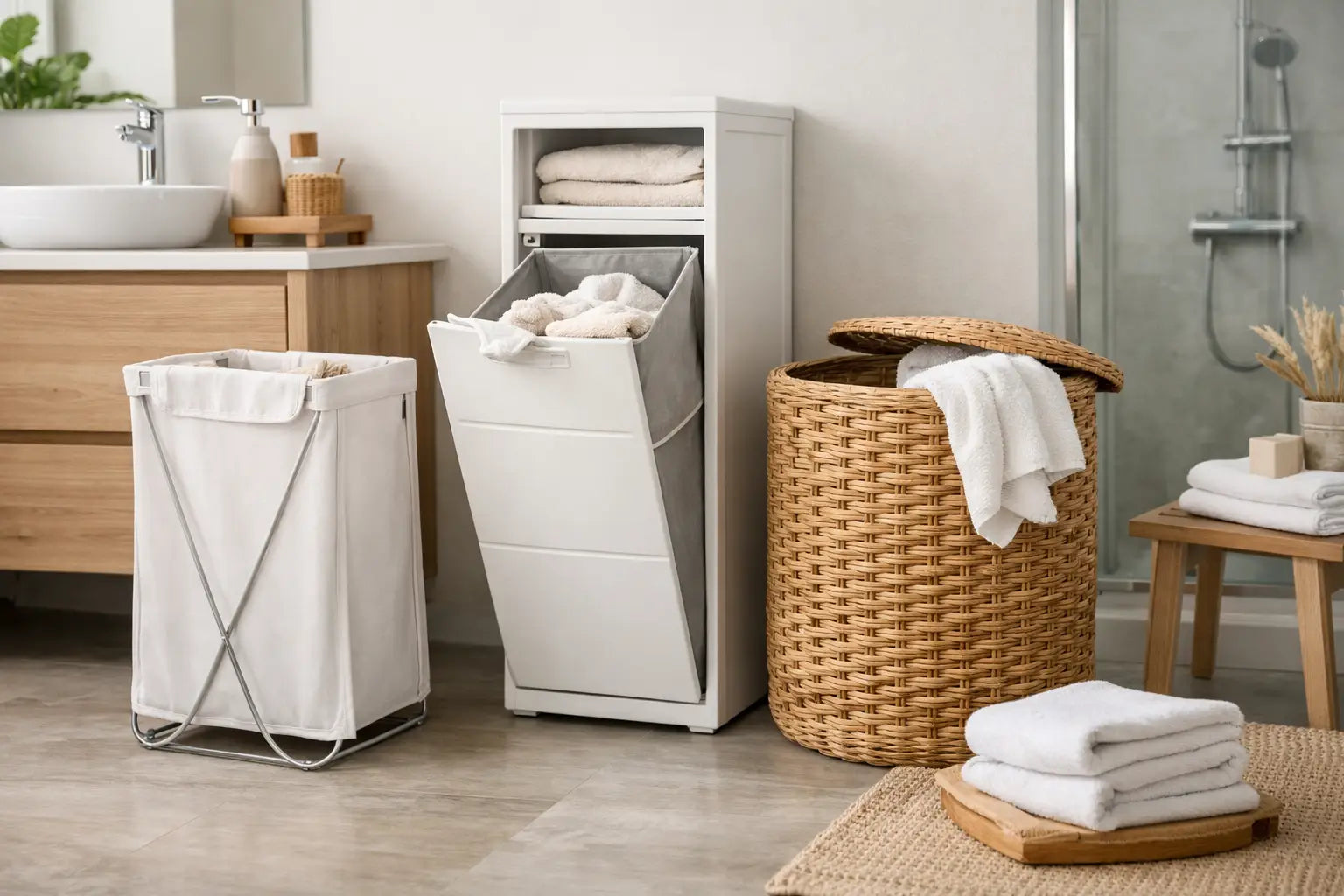Portabiancheria salvaspazio bagno: come sceglierlo