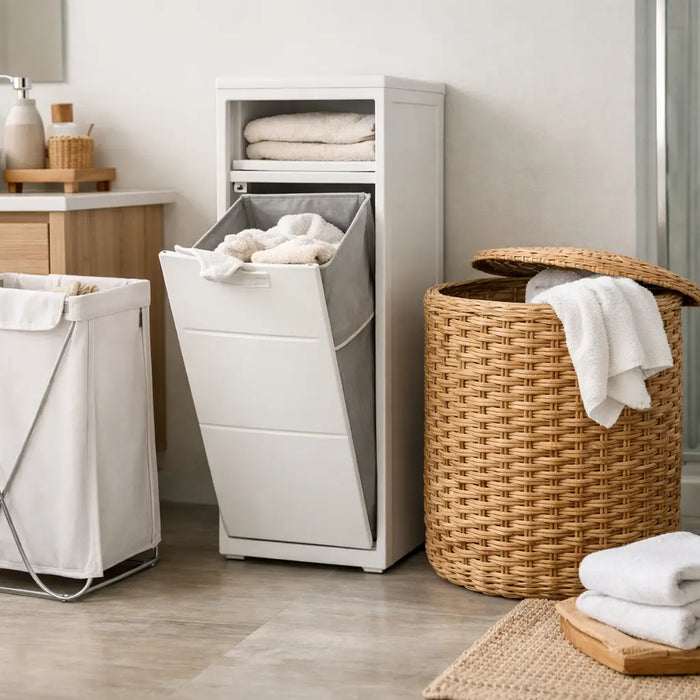 Portabiancheria salvaspazio bagno: come sceglierlo