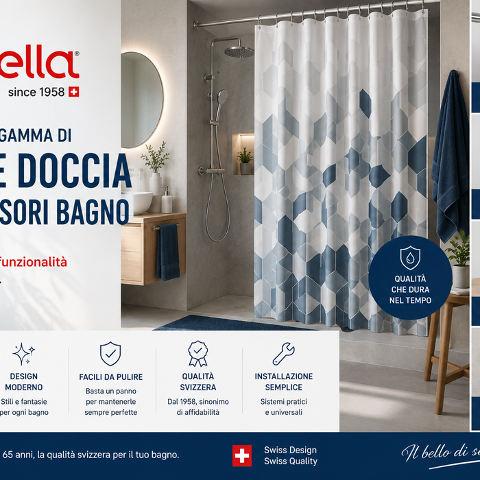 Spirella: guida alla gamma di tende doccia e accessori bagno