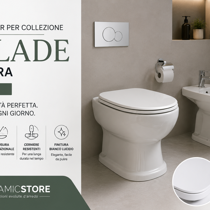 Copriwater per collezione Ellade di Hidra – bianco