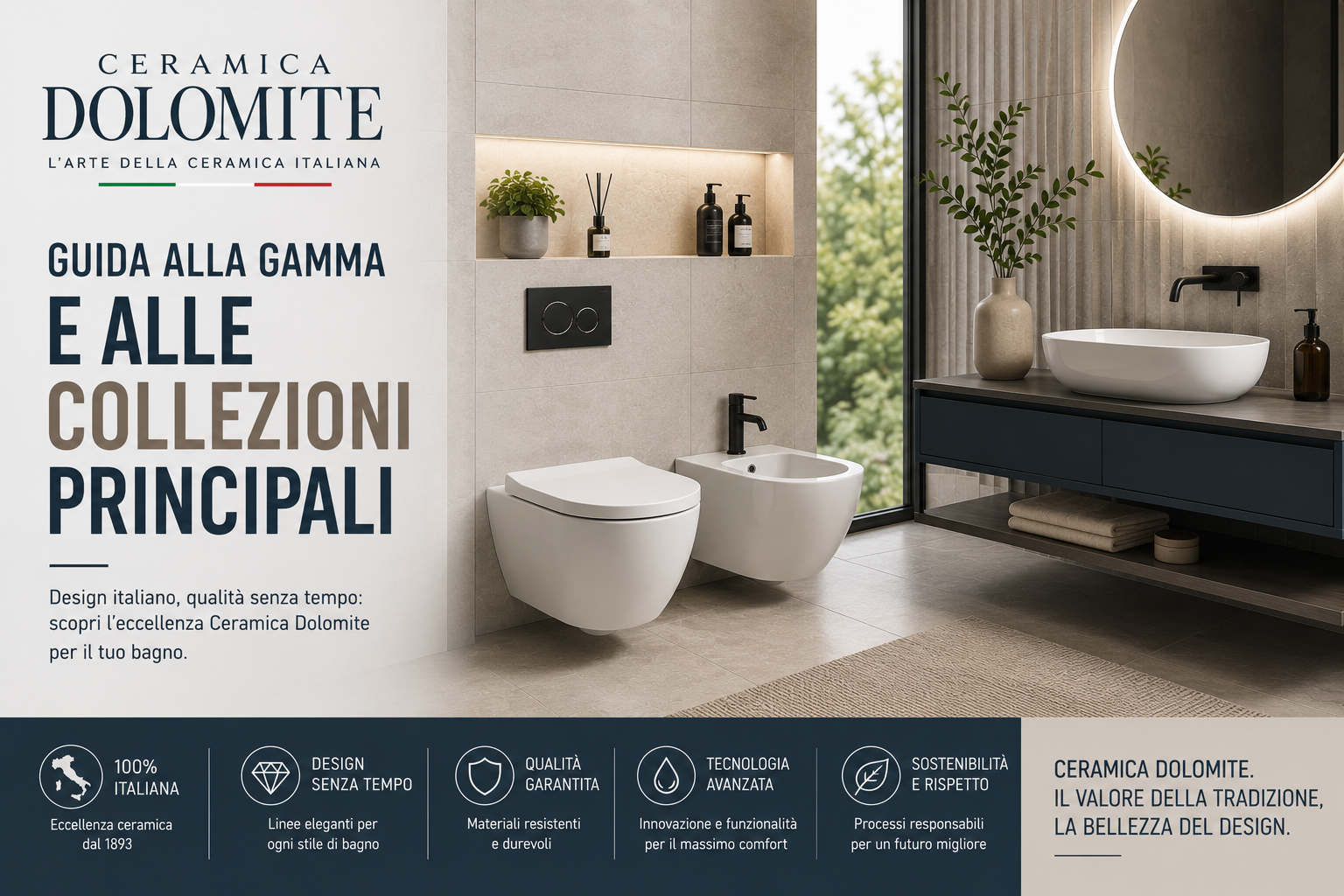Ceramica Dolomite: guida alla gamma e alle collezioni principali