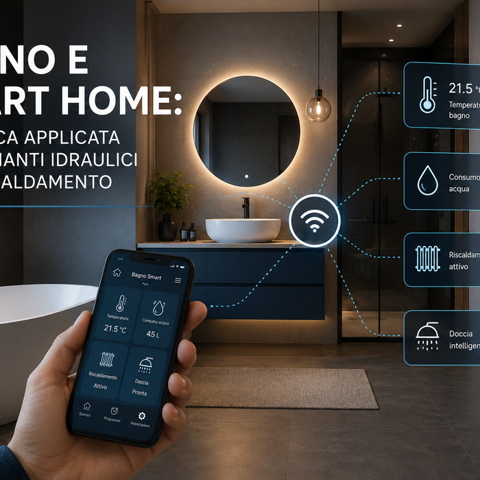 Bagno e smart home: domotica applicata agli impianti idraulici e di riscaldamento