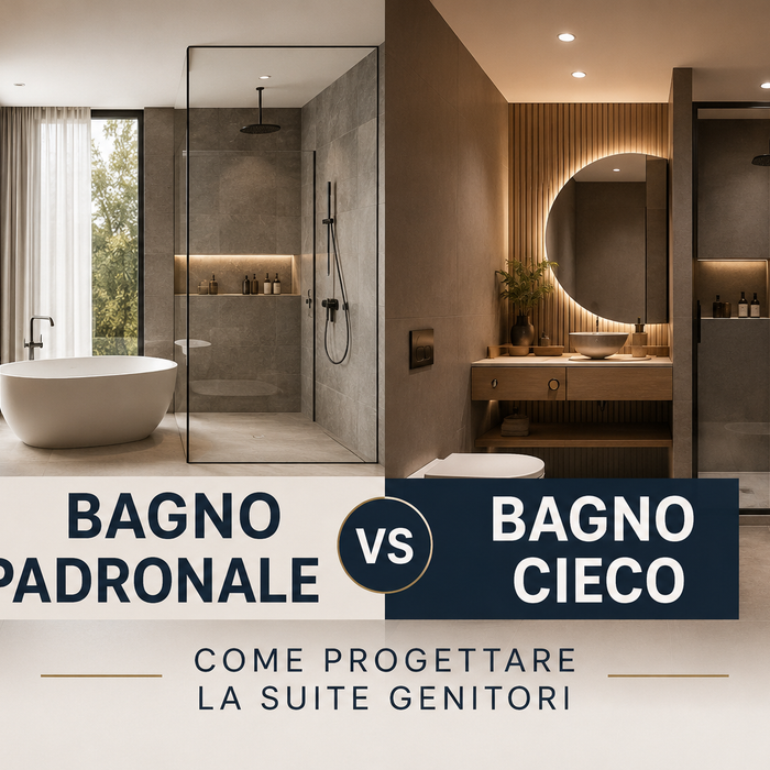 Bagno padronale vs bagno cieco: come progettare la suite genitori