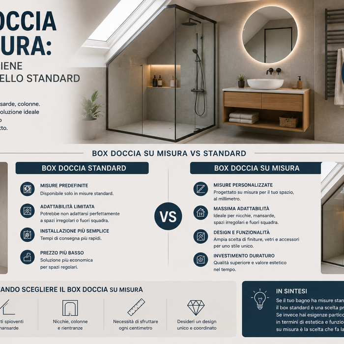 Box doccia su misura: quando conviene rispetto a quello standard