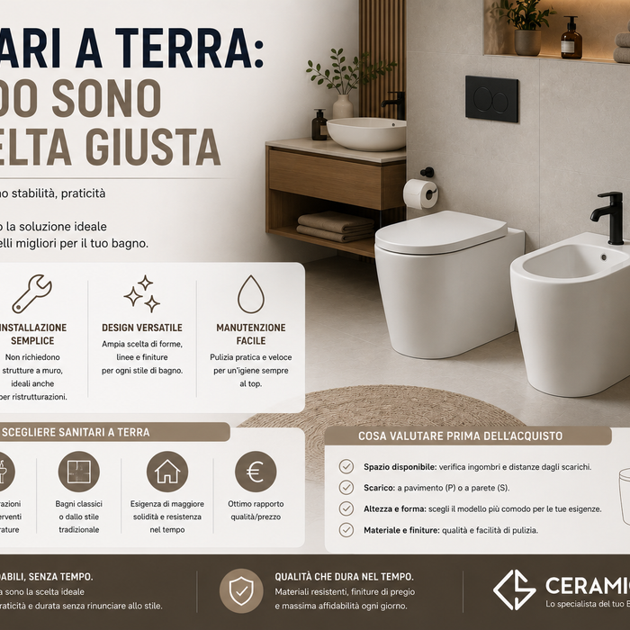 Sanitari a terra: quando sono la scelta giusta