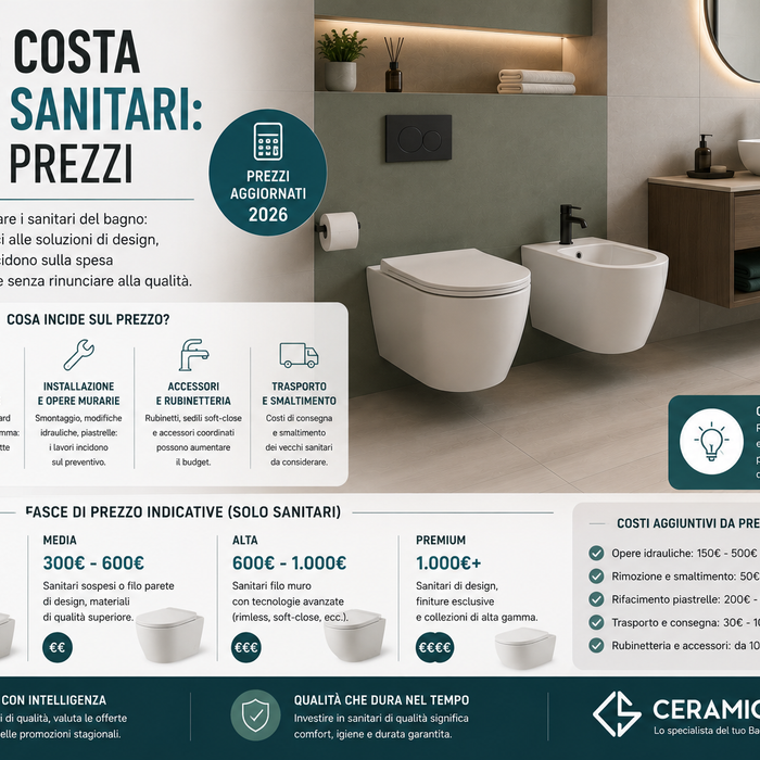 Quanto costa rifare i sanitari: guida ai prezzi