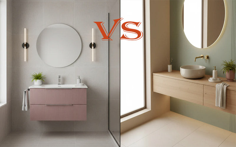 Lavabo integrato o da appoggio: differenze e quale scegliere per il bagno