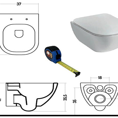 Misure wc in ceramica