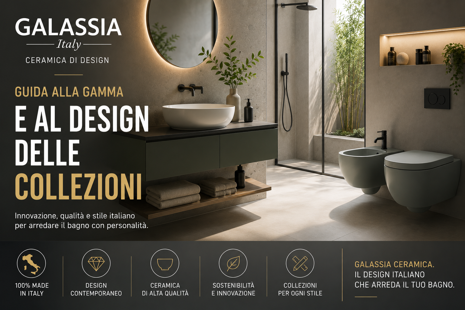 Ceramica Galassia: guida alla gamma e al design delle collezioni