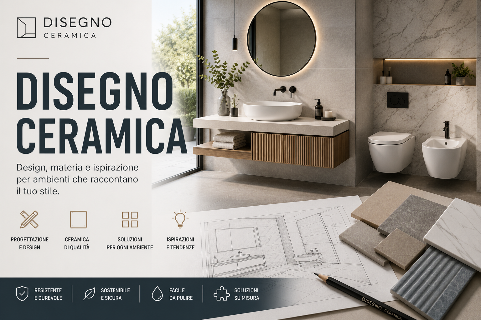 Disegno Ceramica: guida alla gamma di sanitari dalle forme distintive