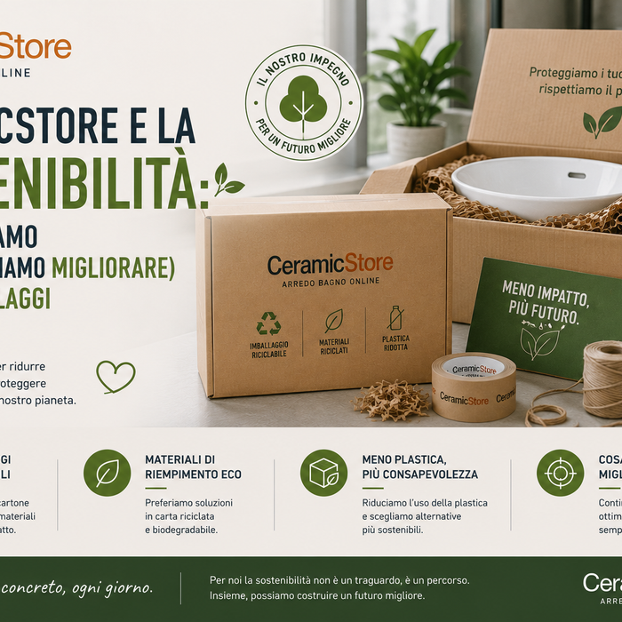 CeramicStore e la sostenibilità: cosa facciamo (e cosa vogliamo migliorare) sugli imballaggi