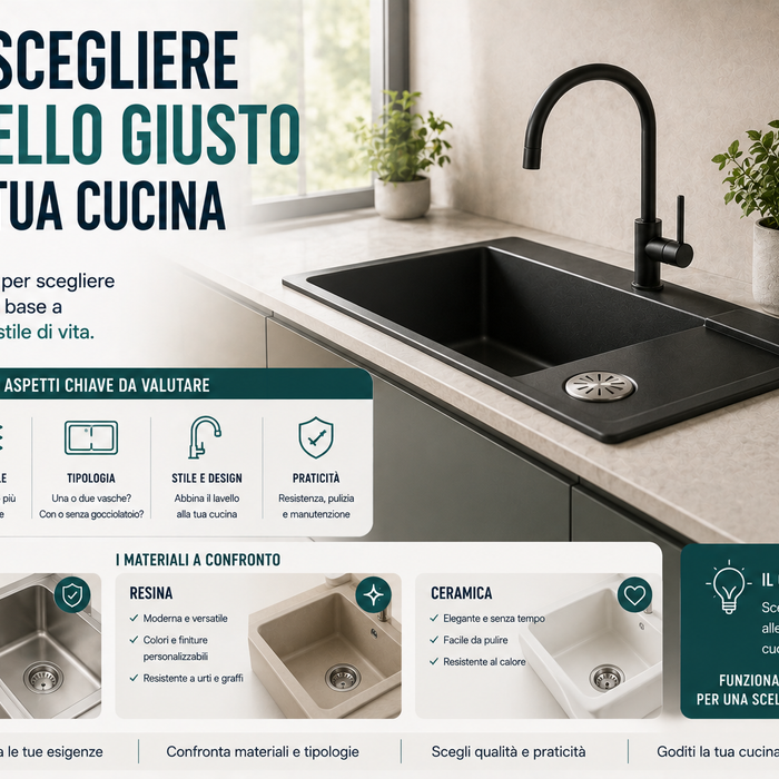 Come scegliere il lavello giusto per la tua cucina