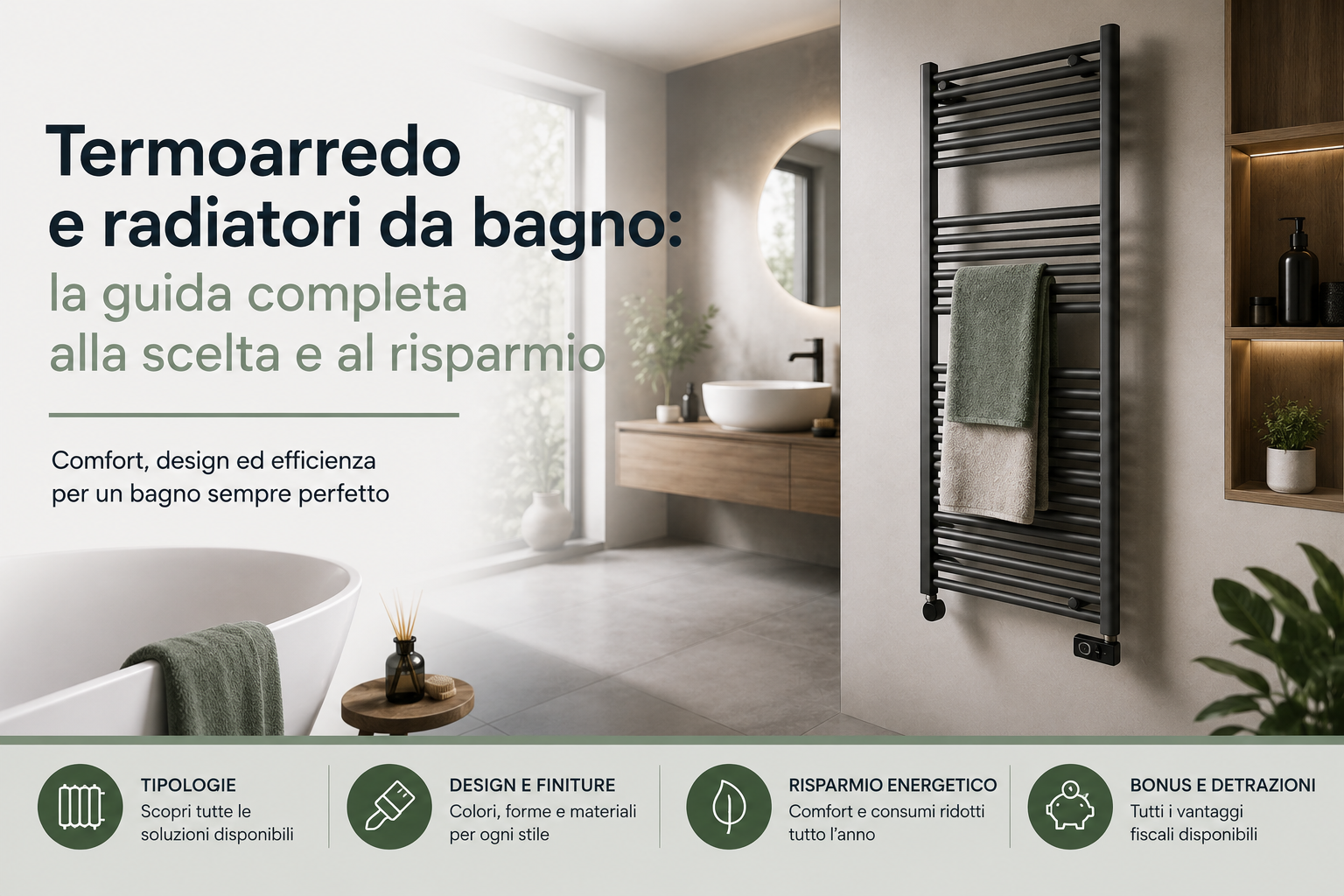 Termoarredo e radiatori da bagno: la guida completa alla scelta e al risparmio