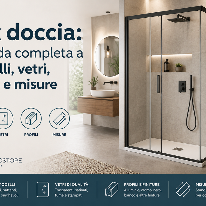 Box doccia: la guida completa a modelli, vetri, profili e misure