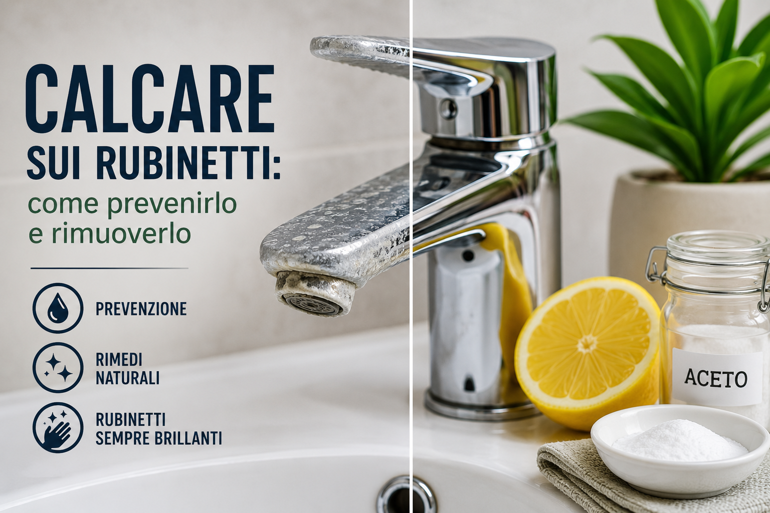 Calcare sui rubinetti: come prevenirlo e rimuoverlo