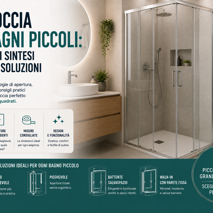 Box doccia per bagni piccoli: la guida di sintesi a tutte le soluzioni