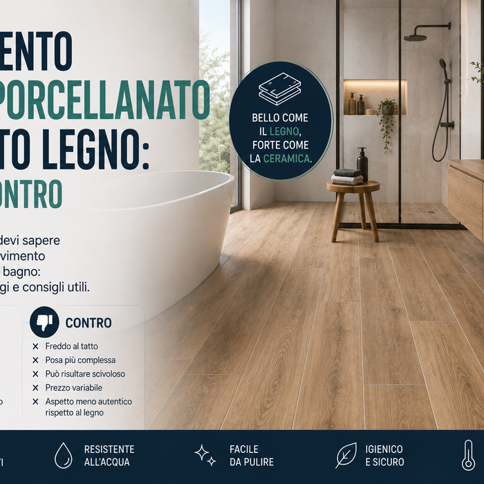 Pavimento gres porcellanato effetto legno: pro e contro