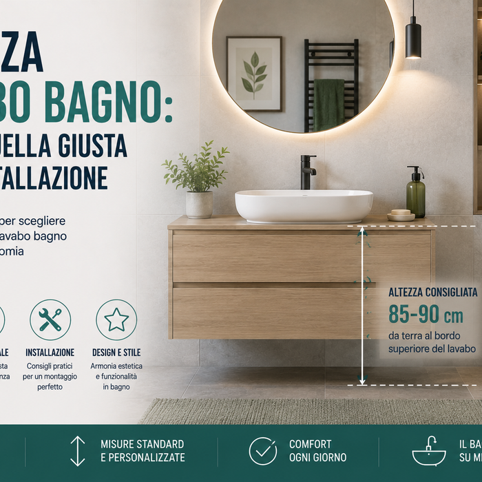 Altezza lavabo bagno: qual è quella giusta per l'installazione