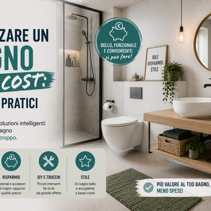 Come realizzare un bagno low cost: trucchi pratici