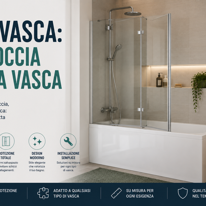 Box vasca: la doccia nella vasca