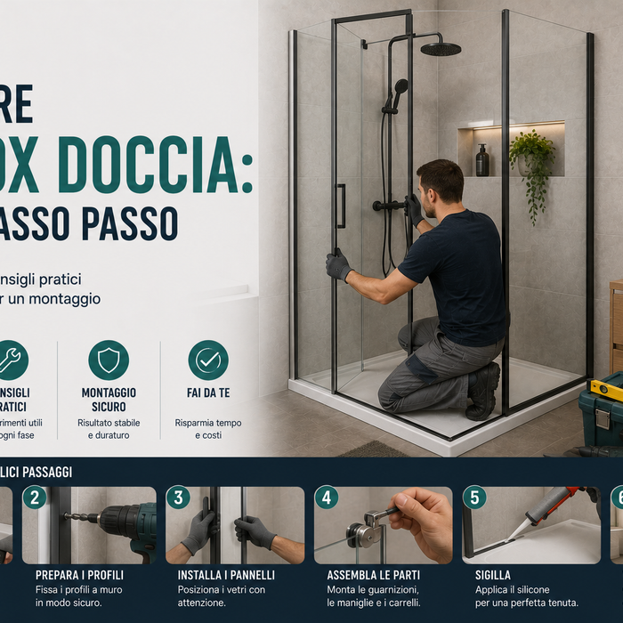 Come montare un box doccia: guida passo passo