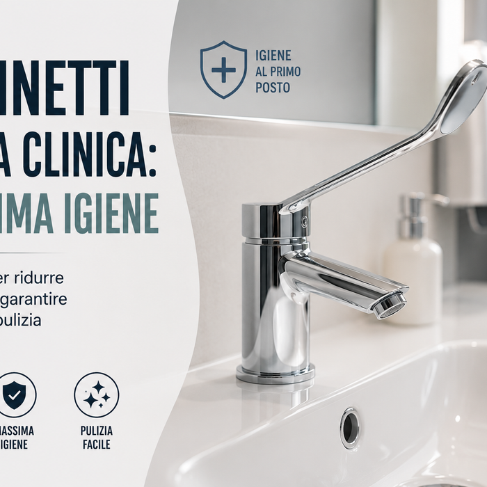 Rubinetti a leva clinica: massima igiene