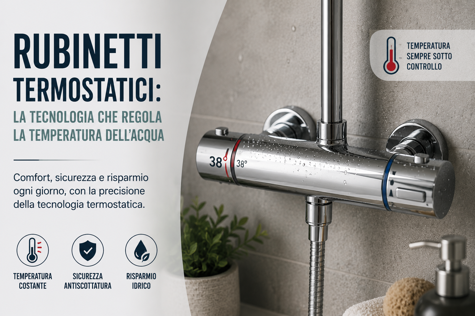 Rubinetti termostatici: la tecnologia che regola la temperatura dell'acqua