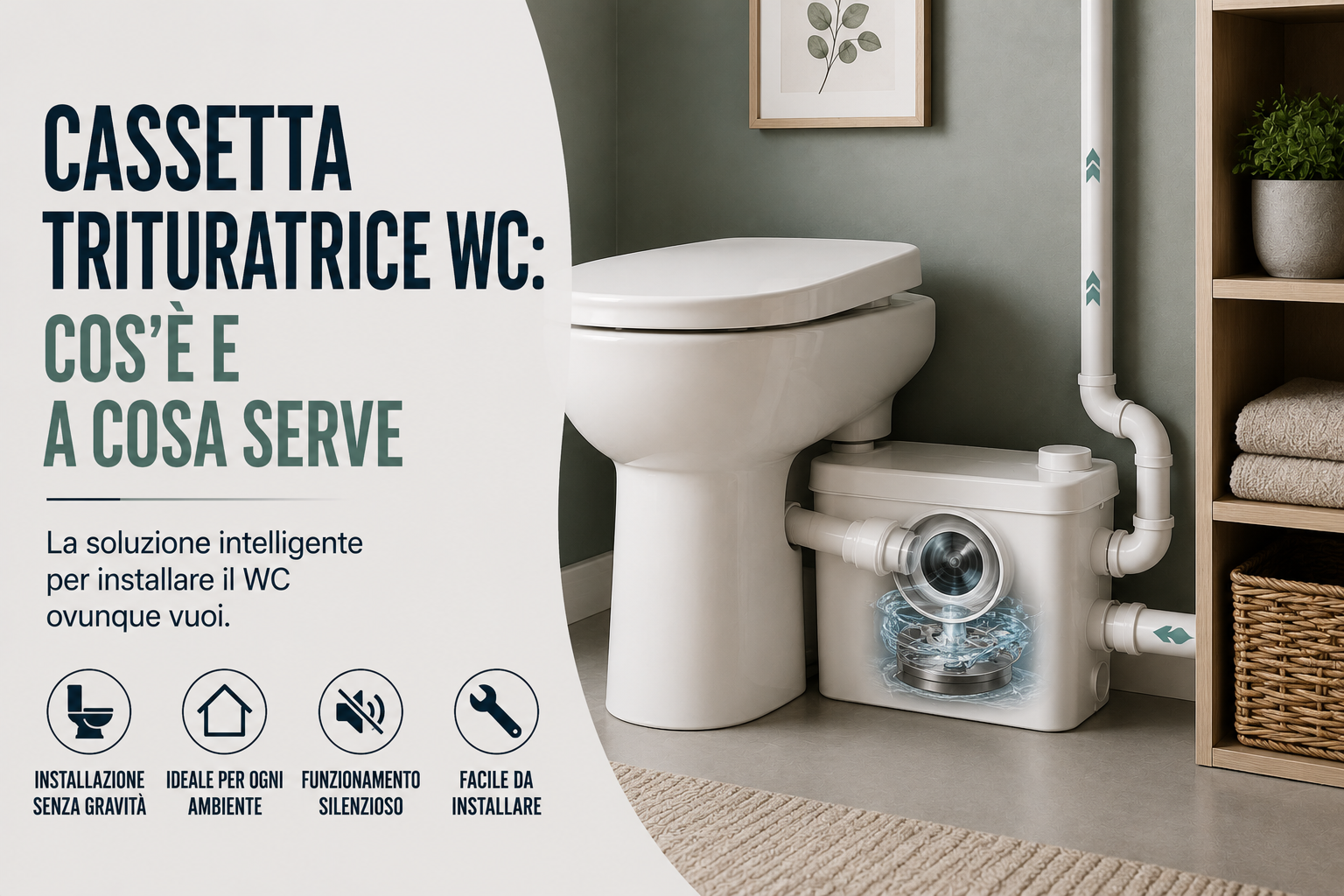Cassetta trituratrice WC: cos'è e a cosa serve
