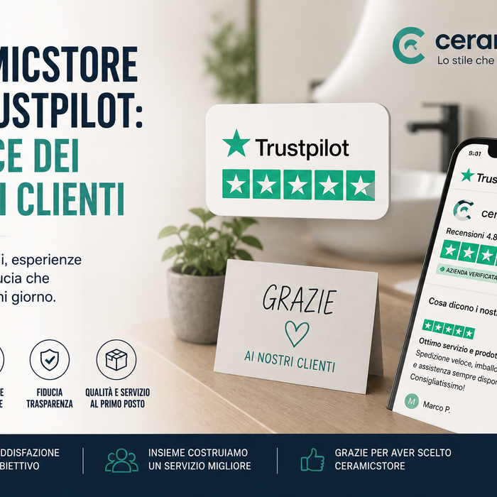 CeramicStore su Trustpilot: la voce dei nostri clienti