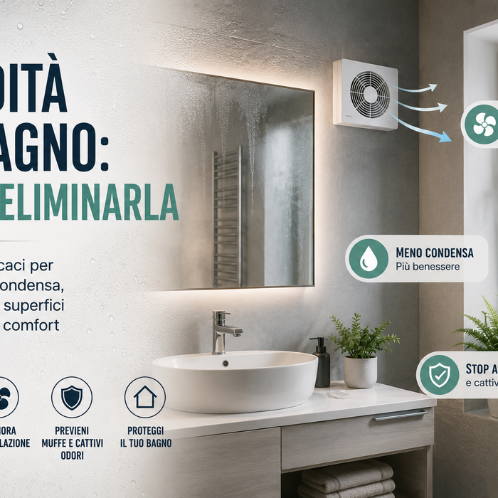 Umidità in bagno: come eliminarla