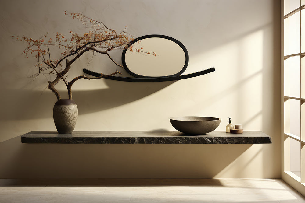 Mensole bagno moderne per lavabi da appoggio: idee di design