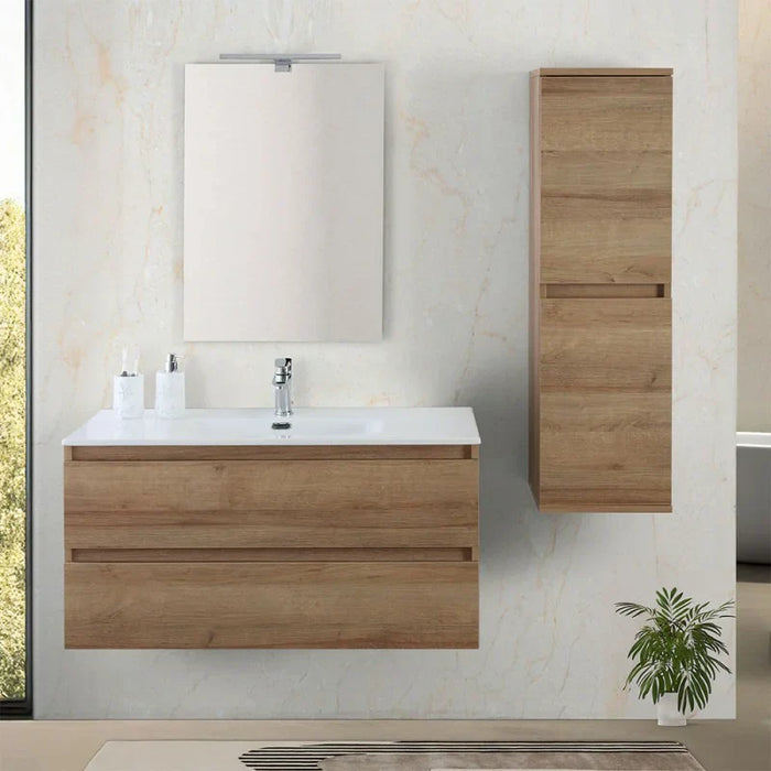 Mobile bagno con doppio cassettone: organizzazione interna e separatori