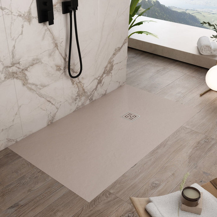 Piatto doccia effetto pietra: guida ai colori più venduti (Antracite, Beige, Bianco)